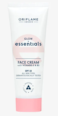 Crème pour le Visage Glow Essentials aux Vitamines E, B3 et l'IP 10