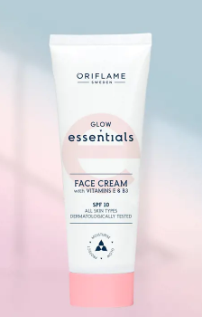 Crème pour le Visage Glow Essentials aux Vitamines E, B3 et l'IP 10