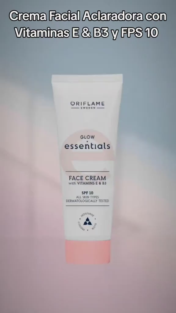 Crème pour le Visage Glow Essentials aux Vitamines E, B3 et l'IP 10
